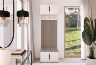 PKMebel - Flurgarderoben-Set Bianco 15