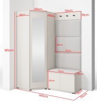 PKMebel - Flurgarderobe Bianco 17