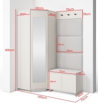 PKMebel - Flurgarderobe Bianco 17