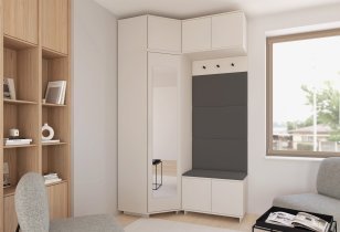 PKMebel - Garderobenset Bianco 19