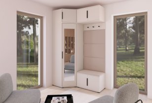 PKMebel - Garderobenset Bianco 19