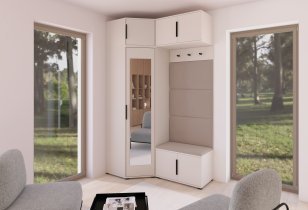 PKMebel - Garderobenset Bianco 19