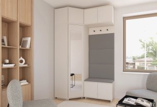 PKMebel - Garderobenset Bianco 19