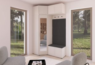 PKMebel - Garderobenset Bianco 19