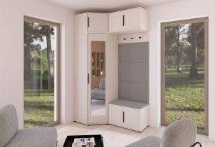 PKMebel - Garderobenset Bianco 19