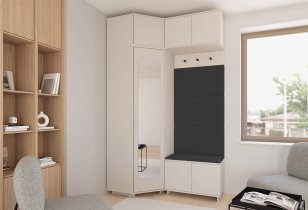 PKMebel - Garderobenset Bianco 19