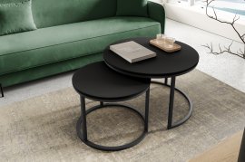 Set aus Couchtischen Fonte – Schwarz