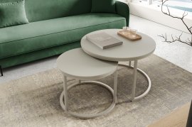 Komplett-Set Couchtische Fonte – Kaschmir