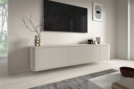 Hängendes TV-Board Trenza – Kaschmir