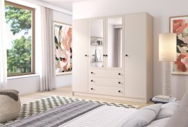 Kleiderschrank Storm 4D mit Spiegel