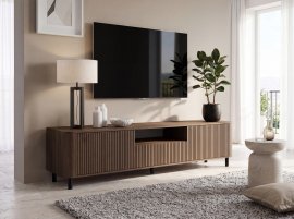 TV-Board Norvik – Metallfüße – Nussbaum elegant