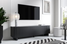 TV-Kommode Trenza 220 cm – Schwarz