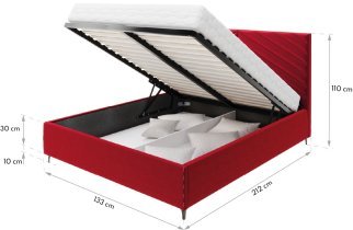 Betten FDM - Bett mit Hebefunktion Elegante – 120x200 cm