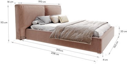 Betten FDM - Bett mit Hebefunktion Bristol – 140x200 cm