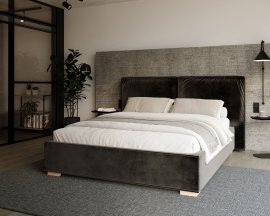 Bett mit Hebefunktion Bristol – 160x200 cm – Trinity Schwarz