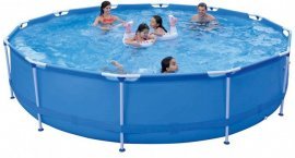 Pool mit rundem Rahmen 4,5x0,90m mit Pumpe