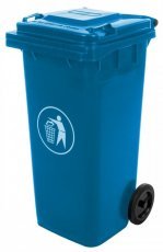 Müllbehälter 120 L blau