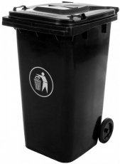 Mülltonne 240 L schwarz