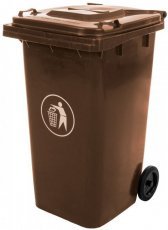 Mülltonne 240 L braun