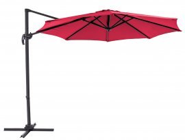 Gartenschirm Kazuar M Fuchsie mit LED-Lämpchen