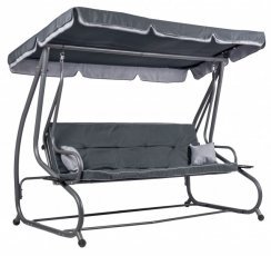 Ausziehbare Gartenschaukel Megi grau