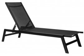 Gartenliege Lord – schwarz