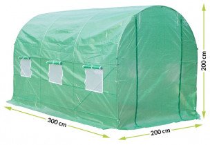Mirpol - Gewächshaus für den Garten 2x3x2 m