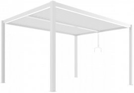 Gartenpergola Luxe 3x4m - weiß