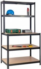 Lagerregal mit Verlängerung G 100x30/60x180 - schwarz