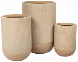 Blumentopf Marron, Set 3 Stück