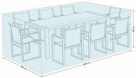 Abdeckung für Esszimmergarnitur 200x140x90 cm