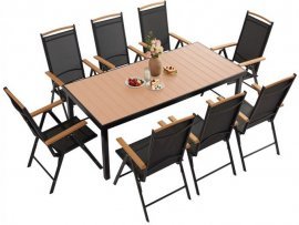 Garten-Essgarnitur Izzy für 8 Personen