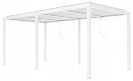 Gartenpergola Luxe 5,8x4m - weiß
