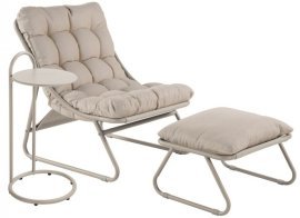 Gartensessel mit Fußstütze und Tisch Cloud