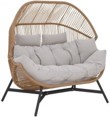 Gartensessel Zweisitzer Holand - beige