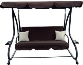 Verstellbare Gartenschaukel Pegi – Schokoladenbraun