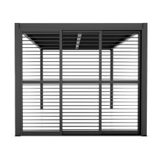 Schiebetür mit Lamellen R LUXE 370x238 Anthrazit