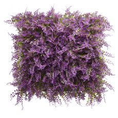 Wandpaneel mit farbenfrohen Pflanzen Lila Farn (50x50 cm)