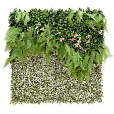 Pflanzenbild mit buntem Gipsophila (100x100 cm)