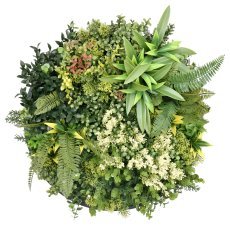 Teller mit farbenfrohen Pflanzen Harmonia I (Durchmesser 50 cm)