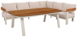 Eck-Sitzgruppe Molto mit Esstisch in Beige