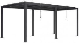 Gartenpergola Luxe mit LED-Beleuchtung 7,8x3x2,5 m – Anthrazit