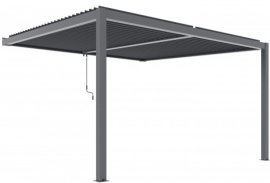Pergola Luxe mit LED 4x3 m - Anthrazit