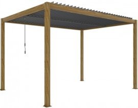 Pergola Luxe mit LED-Beleuchtung – 4x4x2,5 m