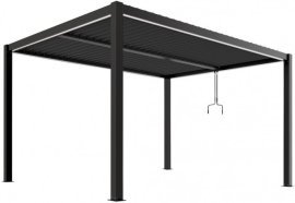 Pergola Luxe mit LED 3x4x2,5 m – Anthrazit