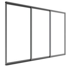 Schiebetüren S8 Luxe 270x238 cm für 3-m-Pergola – Anthrazit