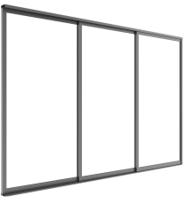 Schiebetüren S8 Luxe 370x238 cm für 4-m-Pergola – Anthrazit