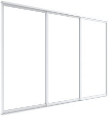 Schiebetüren S8 Luxe 370×238 cm für Öffnungen bei 4-m-Pergolen – Weiß