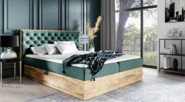 Boxspringbett Wood3 - 180x200 cm - Aspen 05