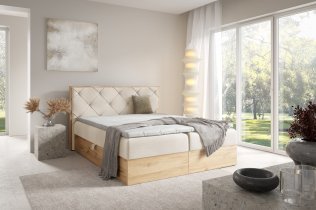 Meble Gruška - Boxspringbett Wood 12 – 200x200 cm